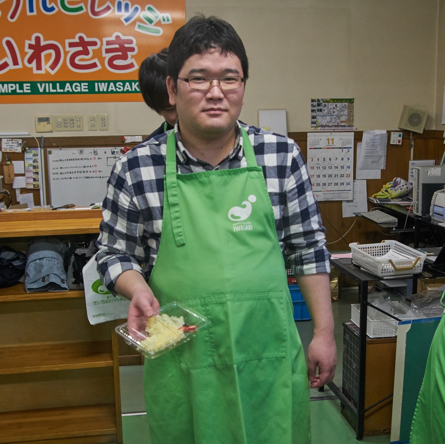 社員旅行　食品サンプル体験会